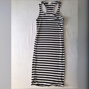 Black and White Striped Dress